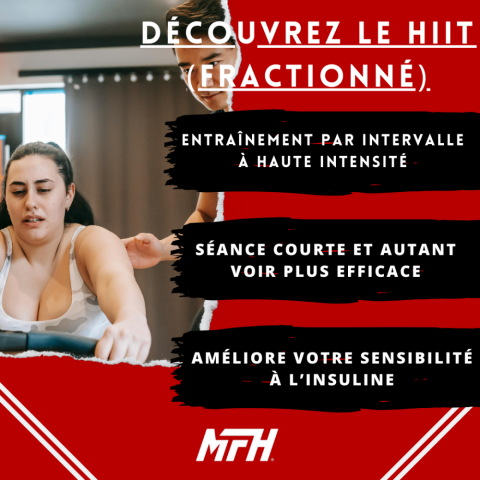 Image d'une personne faisant d sport avec un coach pour l'appuyer pour la promotion du HIIT. Avec 3 avantages à pratiquer ce nouveau format d'entraînement fitness.