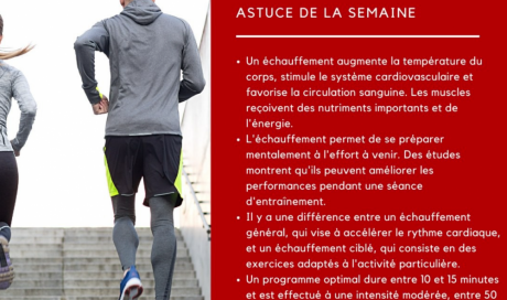 Astuce de la semaine dans le centre de sport à Annecy Pringy