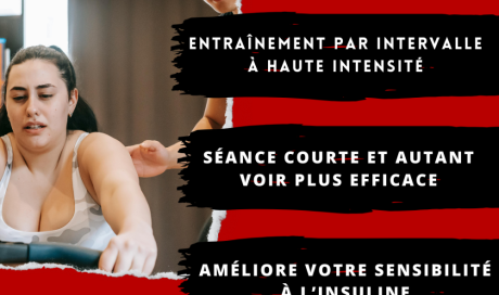 Image d'une personne faisant d sport avec un coach pour l'appuyer pour la promotion du HIIT. Avec 3 avantages à pratiquer ce nouveau format d'entraînement fitness.